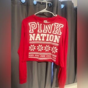Victoria secret pink crop top